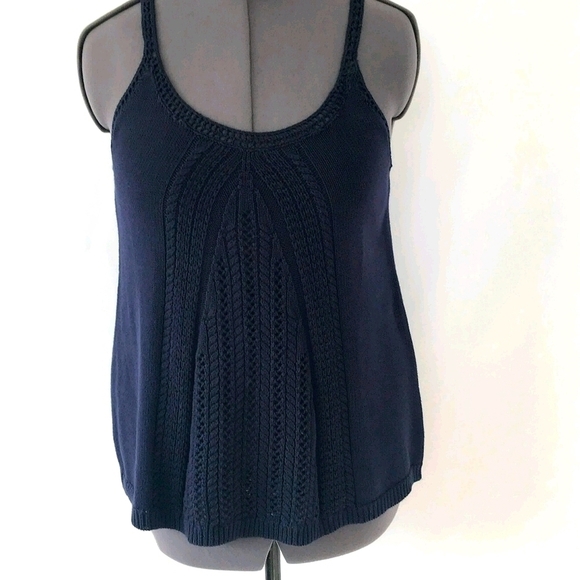 Soho NY&CO. Navy Blue Knit Tank Top. NWT - Picture 1 of 8